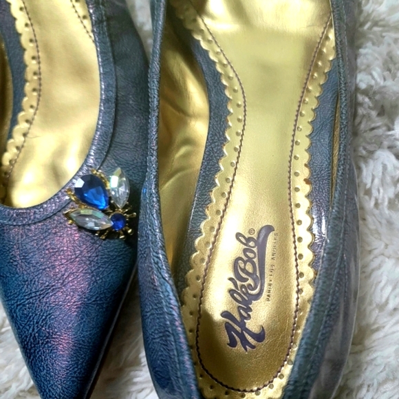Hale Bob Women's Pointy-Toe Embellished Kitten Heel Pumps Size 8.5 M - Picture 7 of 9